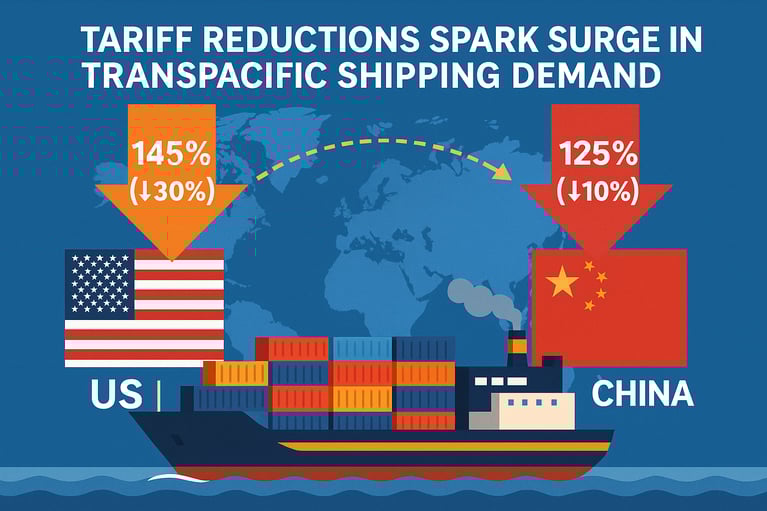 Asia-to-US Ocean Freight: Tariff Reductions Spark Volatility and Surge in Demand